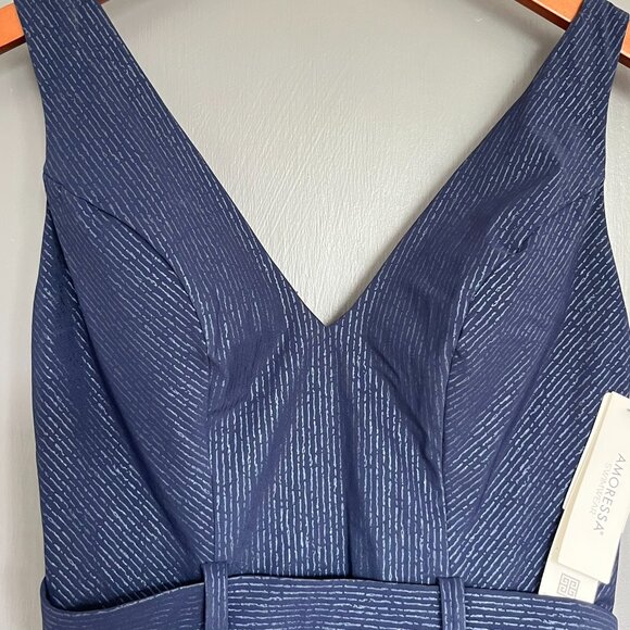 Amoressa Women's Sanskrit Kuta Maillot One-Piece Swimsuit Navy Stripe Size 10 - Picture 4 of 16